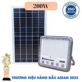 Đèn Pha chống chói Năng Lượng Mặt Trời 200W