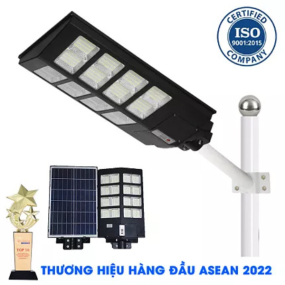 Đèn Đường Năng Lượng Mặt Trời Liền Thể 2 Cánh 400W