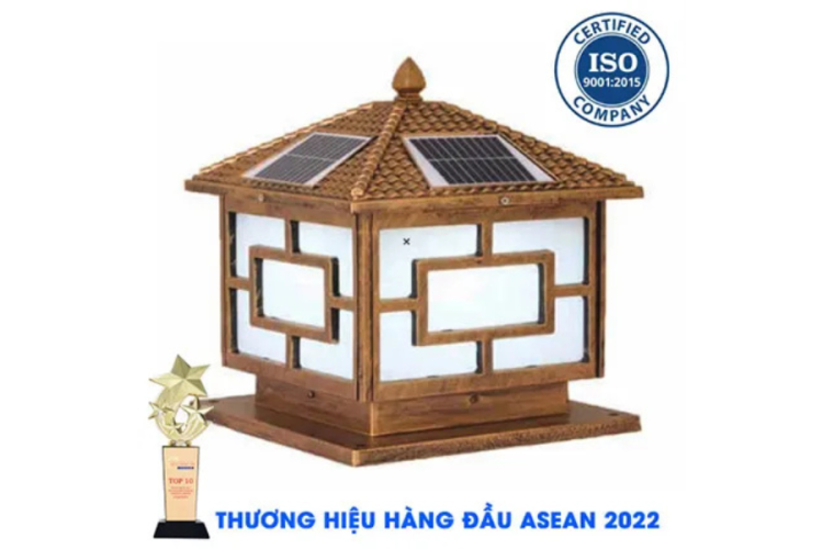 ĐÈN TRỤ CỔNG NĂNG LƯỢNG MẶT TRỜI TT - 304 Màu vàng